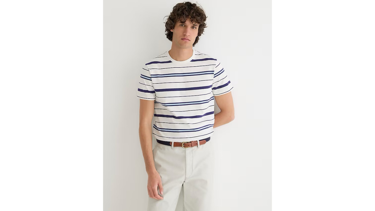 J. Crew Cotton Stripe T-Shirt